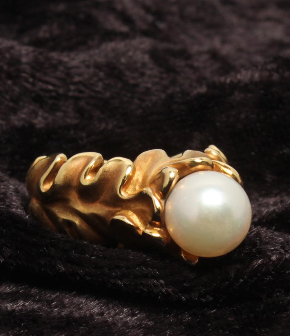 ANGELA CUMMINGS リング 指輪 18K パール 8.3mm レディース SIZE 11号 アンジェラ カミングス