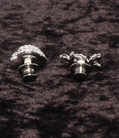 SWAROVSKI ピンブローチ ハートモチーフ 2点セット レディース スワロフスキー