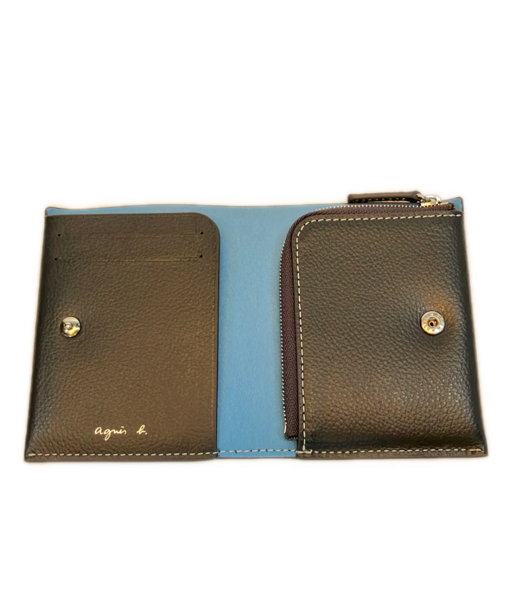 美品 agnes b. 二つ折り財布 レディース アニエスベー