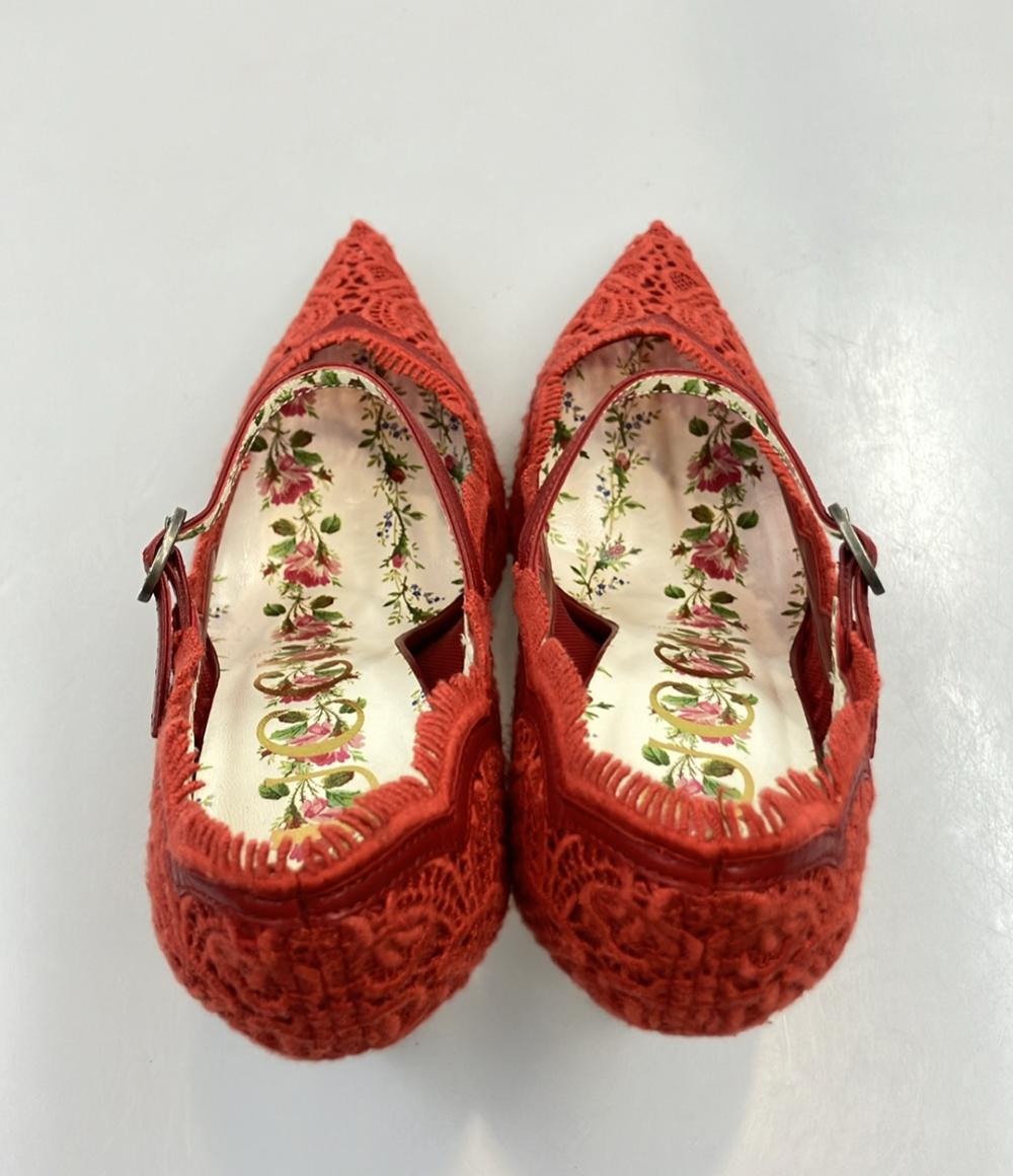 GUCCI レースパンプス レディース SIZE 36 1/2 23.5(cm) グッチ