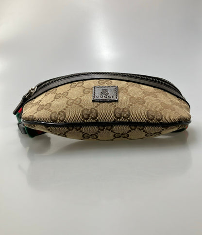 GUCCI ウエストポーチ ボディバッグ レザー GGキャンバス 311159 002058 キッズ グッチ