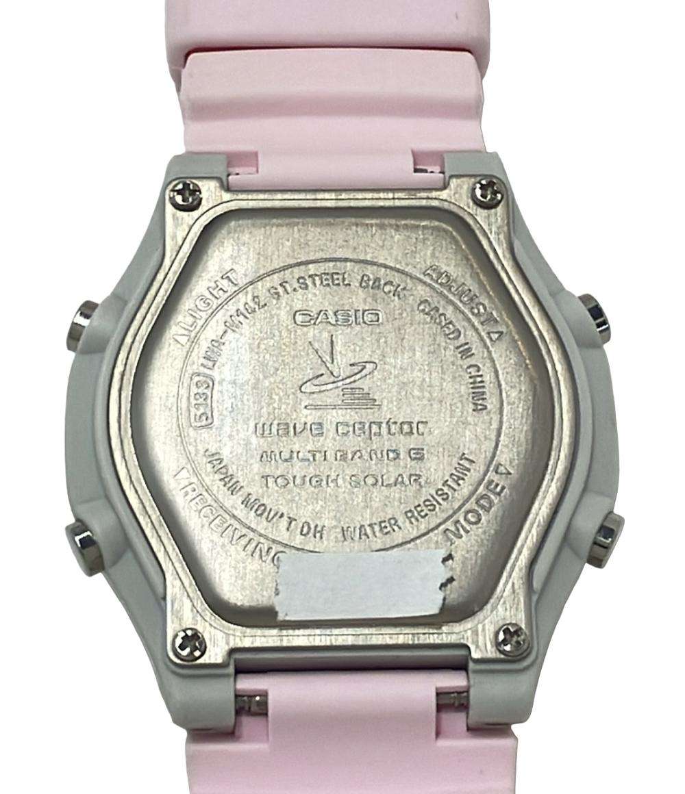 カシオ 腕時計 wave ceptor ソーラー ホワイト LWA-M142 レディース CASIO