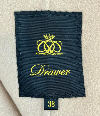 Drawer ウールケヌキファーカフスノーカラーコート レディース SIZE 38 (S) ドゥロワー