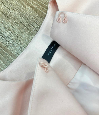 YOKO CHAN ノーカラーコート フロントネックホック ベルト付き Aライン オーバーサイズ YCC-521-150 レディース SIZE 38 (M) ヨーコチャン