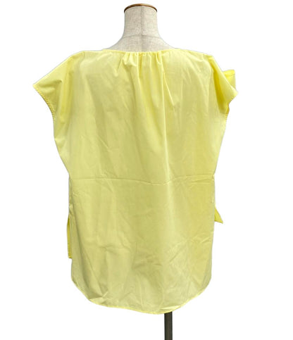 美品 カデュネ フレンチスリーブ サイルリボンブラウス オーバーサイズ レディース SIZE 36 (S) CADUNE