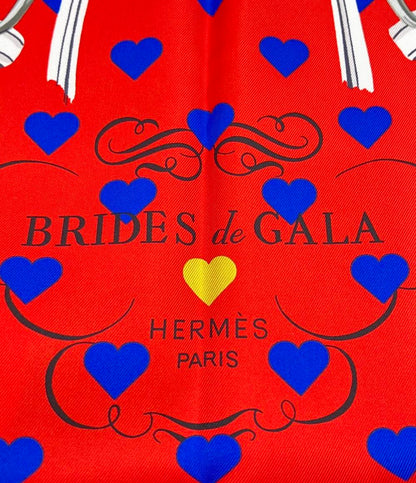 美品 HERMES スカーフ シルク100% カレ90 BRIDES de GALA レディース エルメス