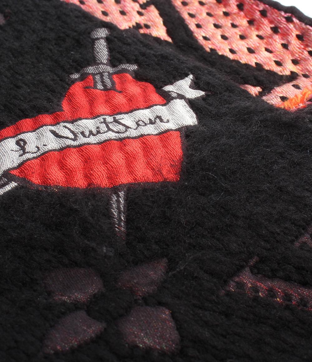 LOUIS VUITTON マフラー エシャルプ ロゴマニア LVストーリーズ M71060