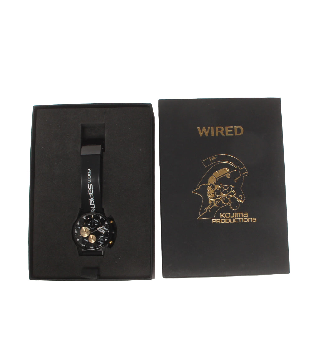 美品 WIRED 腕時計 ルーデンス コジマプロダクション コラボ 1500本限定 クオーツ ブラック VD57-KFE0 メンズ ワイアード