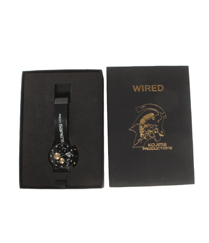 美品 WIRED 腕時計 ルーデンス コジマプロダクション コラボ 1500本限定 クオーツ ブラック VD57-KFE0 メンズ ワイアード