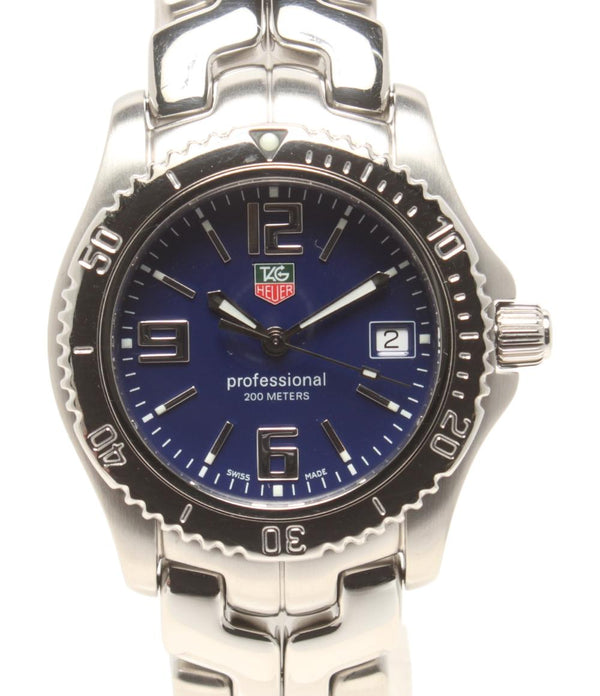 美品 TAG HEUER 腕時計 リンク クオーツ ブルー系 WT1213 レディース