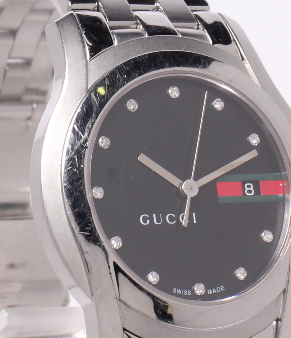 GUCCI 腕時計 クオーツ ブラック 5500XL メンズ グッチ