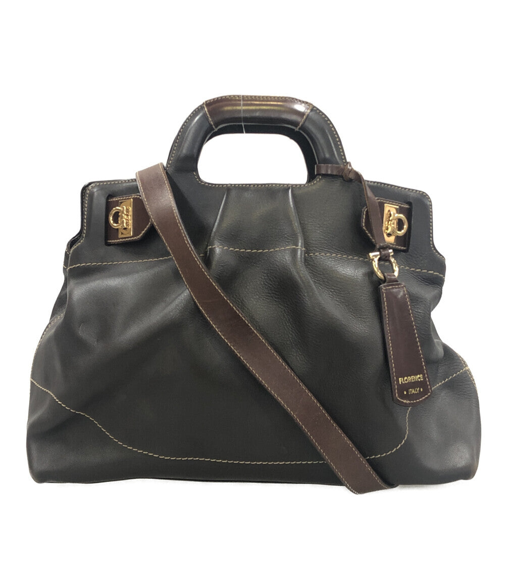 サルバトーレフェラガモ  2WAY ハンドバッグ ショルダーバッグ 斜め掛け  ガンチーニ   21C537 レディース   Salvatore Ferragamo