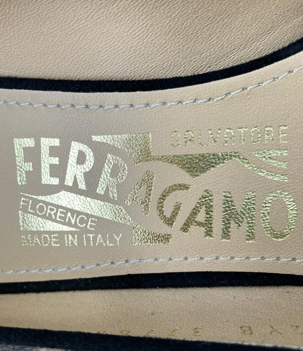 美品 サルヴァトーレフェラガモ レオパード柄ハラコパンプス 2YB 37760 70B レディース SIZE 6 (M) Salvatore Ferragamo