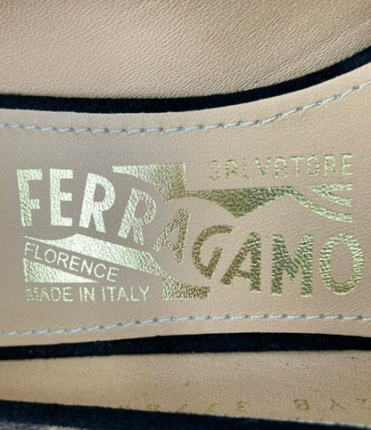 美品 サルヴァトーレフェラガモ レオパード柄ハラコパンプス 2YB 37760 70B レディース SIZE 6 (M) Salvatore Ferragamo