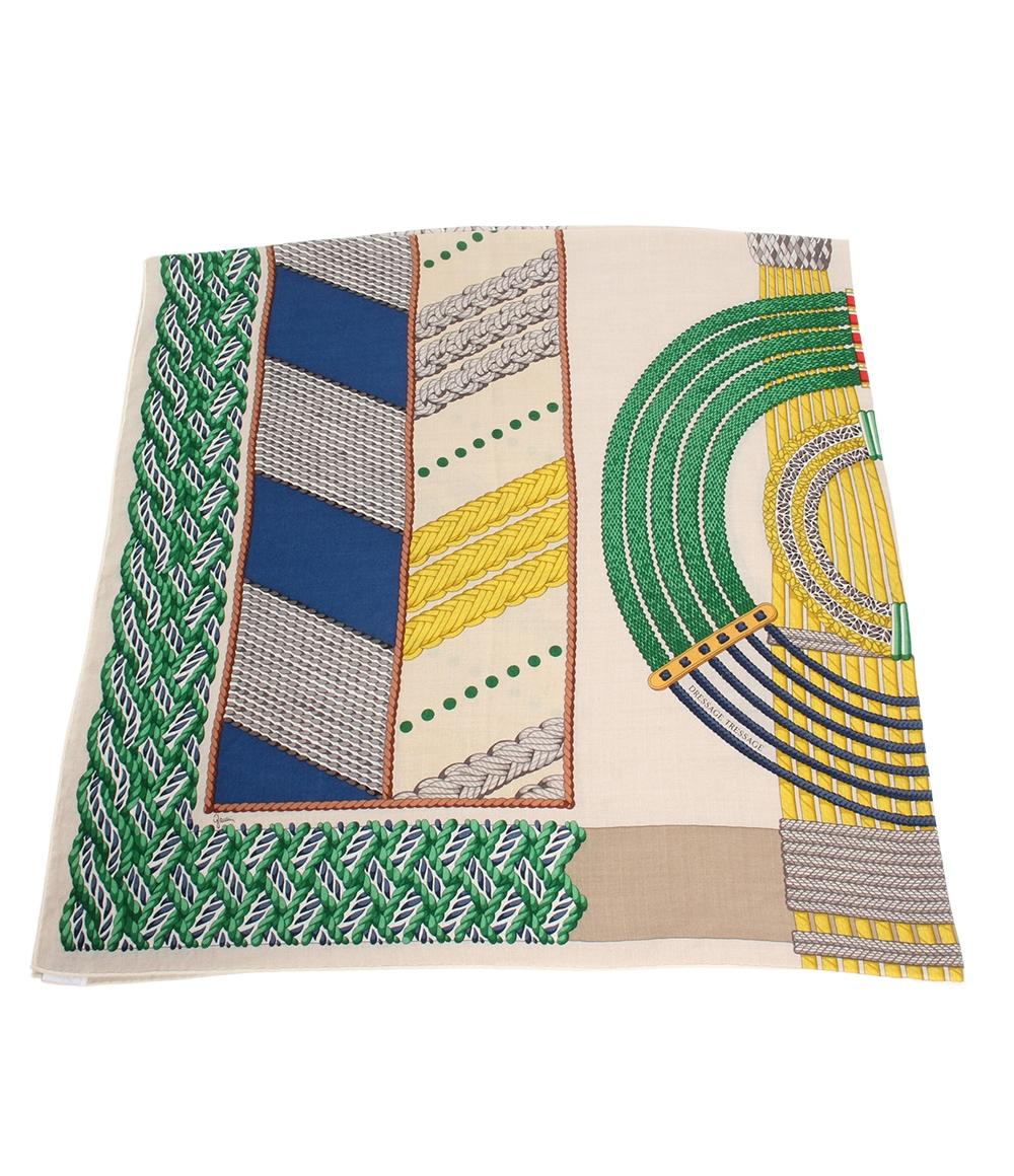 HERMES スカーフ カレ140 カレジェアン DRESSAGE TRESSAGE レディース エルメス