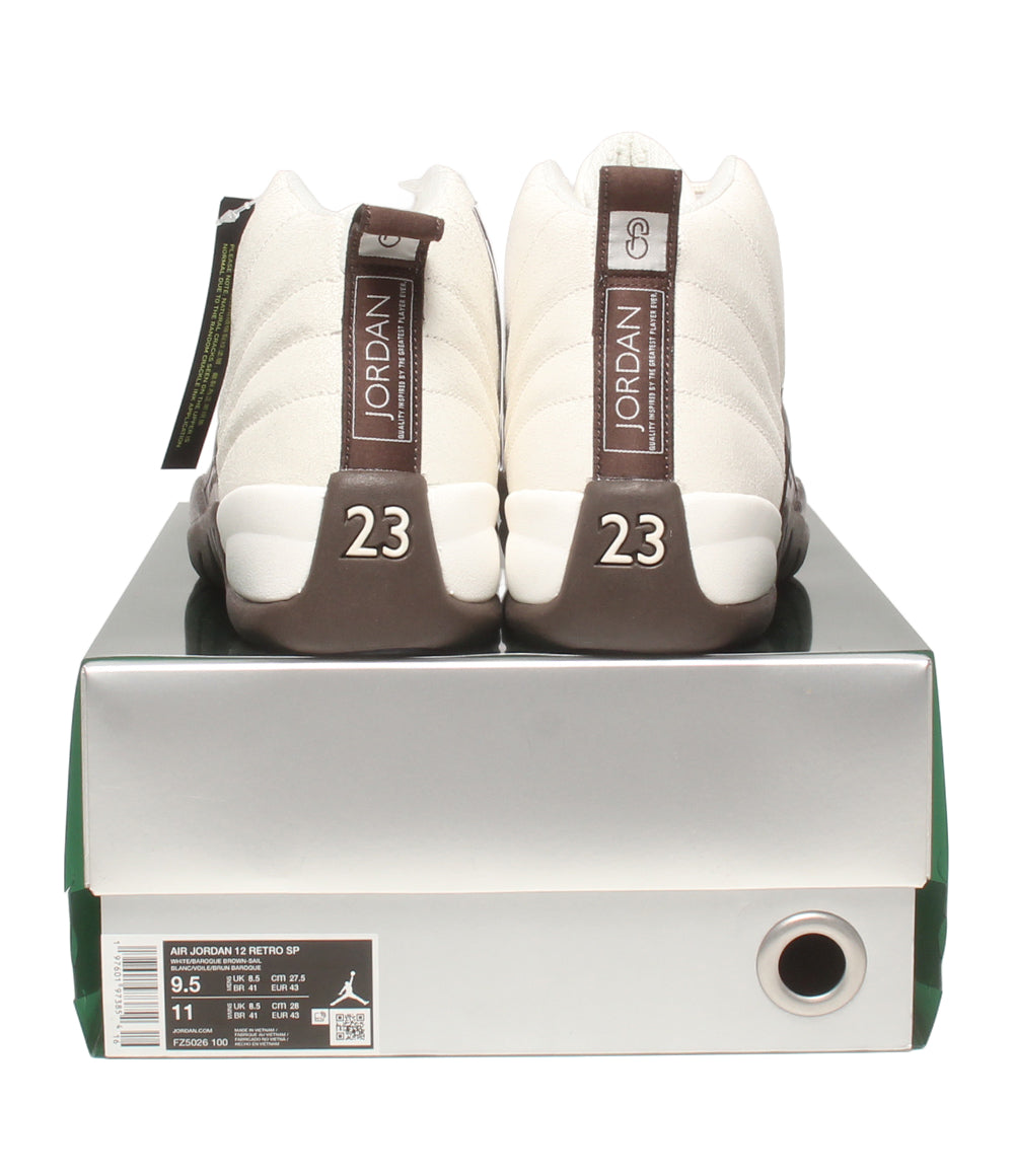 美品 NIKE ハイカットスニーカー エア ジョーダン 12 レトロ SP カフェシート FZ5026-100 メンズ SIZE 27.5 ナイキ