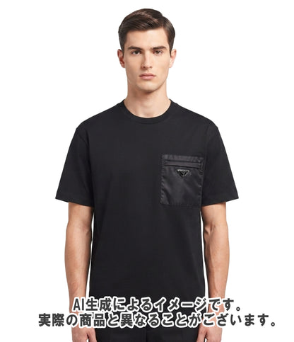 PRADA 半袖 Re-Nylon x ジャージー Tシャツ UJN661 メンズ SIZE XXL プラダ