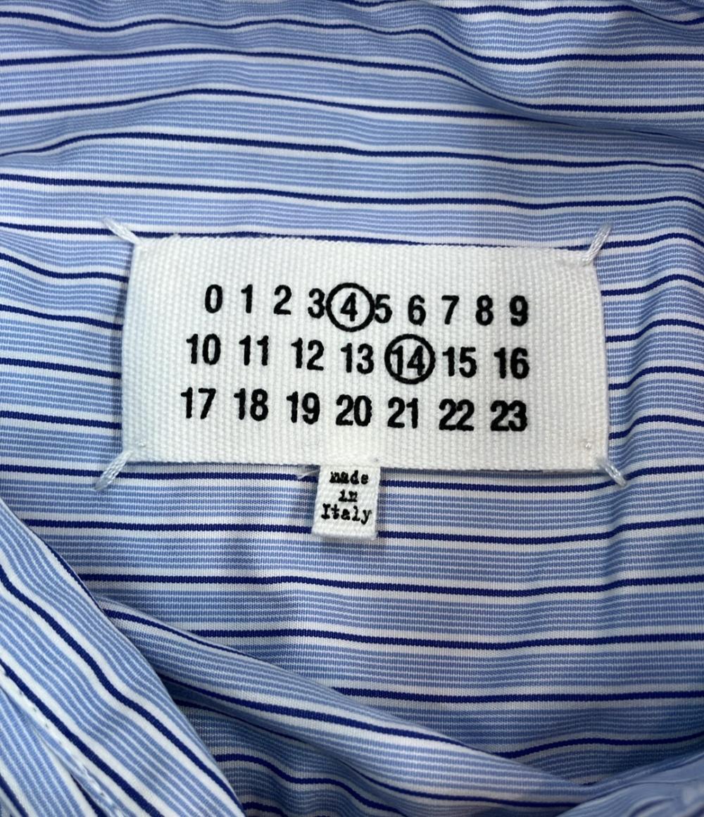 美品 Maison Margiela 長袖シャツ ロングシャツ ストライプ SI0DL0002 S54945 メンズ SIZE XS メゾンマルジェラ