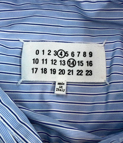 美品 Maison Margiela 長袖シャツ ロングシャツ ストライプ SI0DL0002 S54945 メンズ SIZE XS メゾンマルジェラ