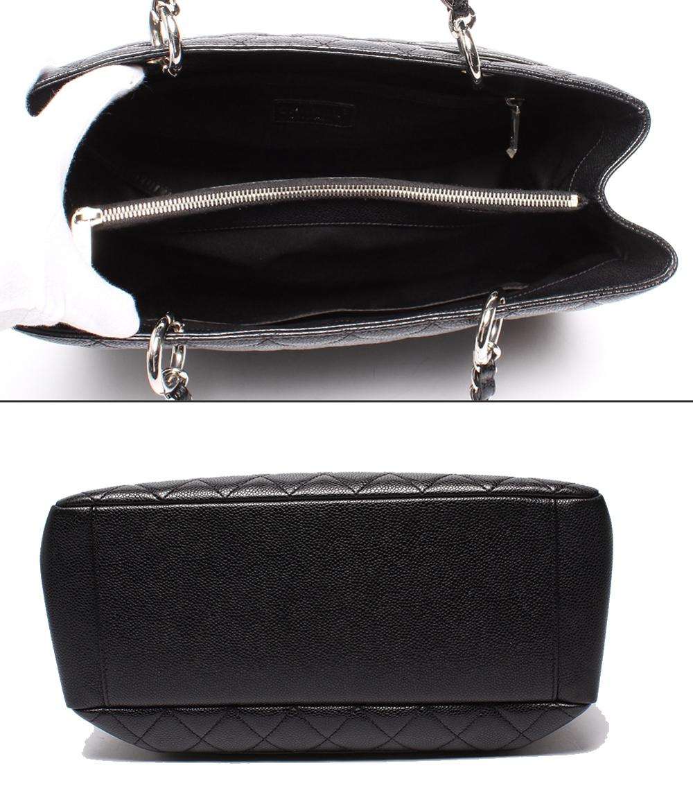 CHANEL チェーントートバッグ グランドショッピング GST シルバー金具