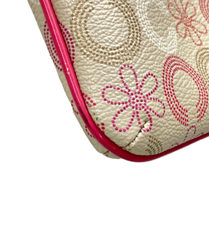 COACH ポーチ 花柄 オプアート レディース コーチ