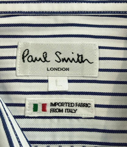 美品 ポール・スミス 長袖シャツ ストライプ柄 メンズ SIZE L Paul Smith