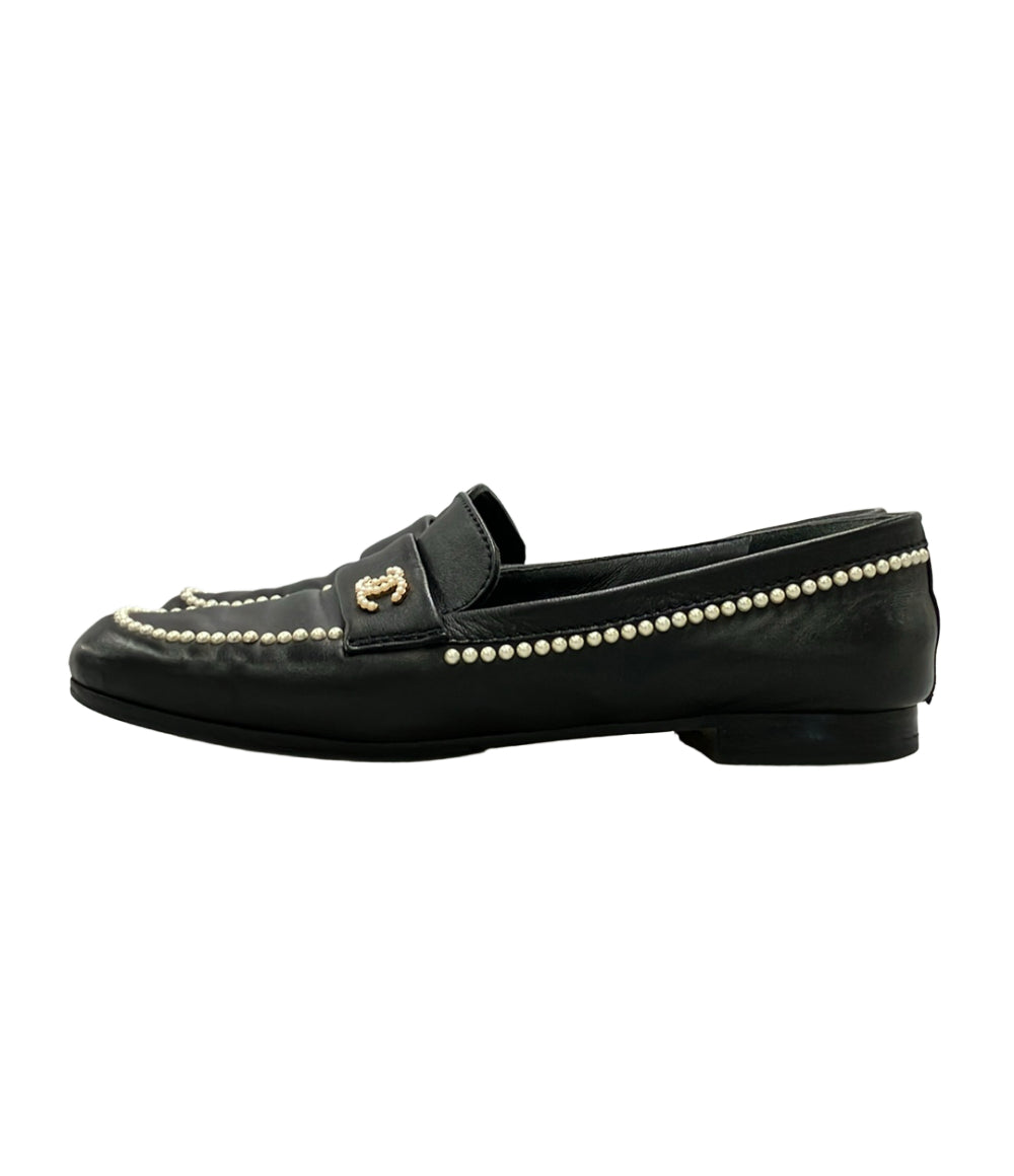 CHANEL ローファー ココマーク パール G35797 レディース SIZE 35.5