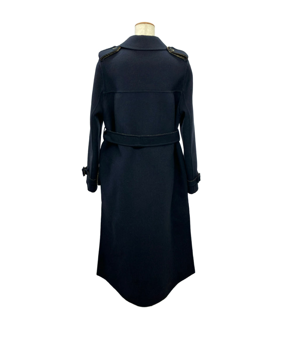 FENDI メルトン ダブルブレストコート ズッカ柄 FF9011 A5HD レディース SIZE 36 (XS) フェンディ