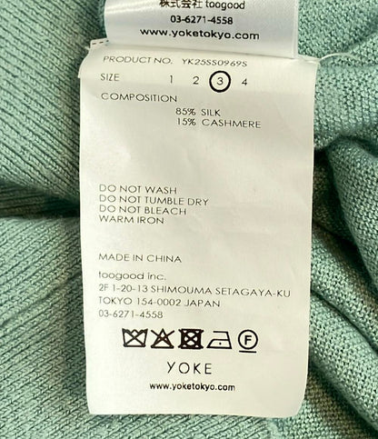 YOKE 長袖 シルクカシミヤ ニット メンズ SIZE 3 ヨーク