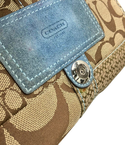 COACH ショルダーバッグ 肩掛け シグネチャーパッチワーク レディース コーチ