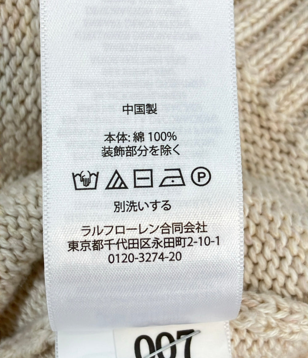美品 POLO RALPH LAUREN 長袖ニット ポロベア クールネック レディース SIZE XXS ポロ・ラルフローレン
