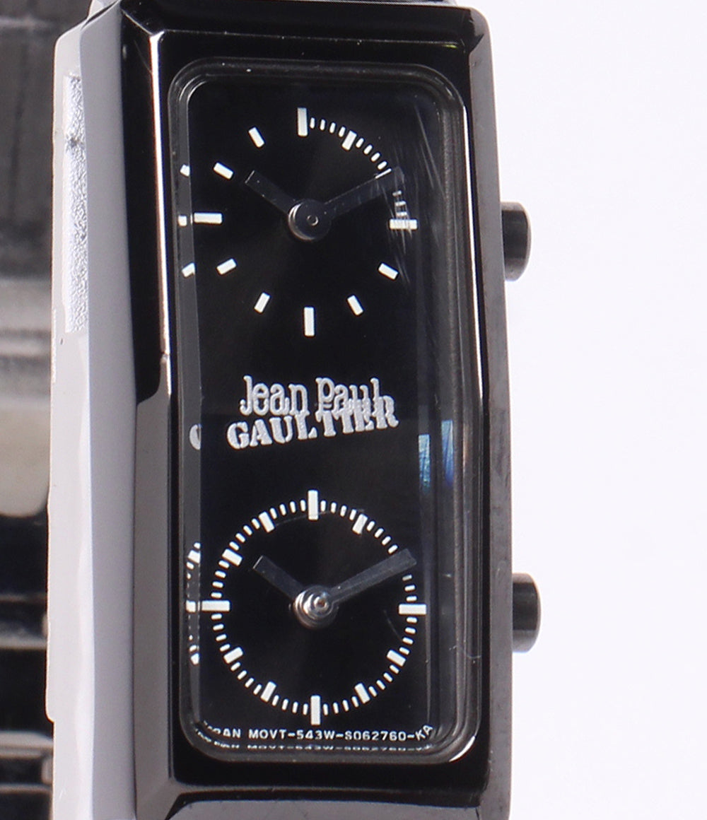 Jean Paul Gaultier 腕時計 クオーツ ブラック メンズ ジャンポール・ゴルチェ