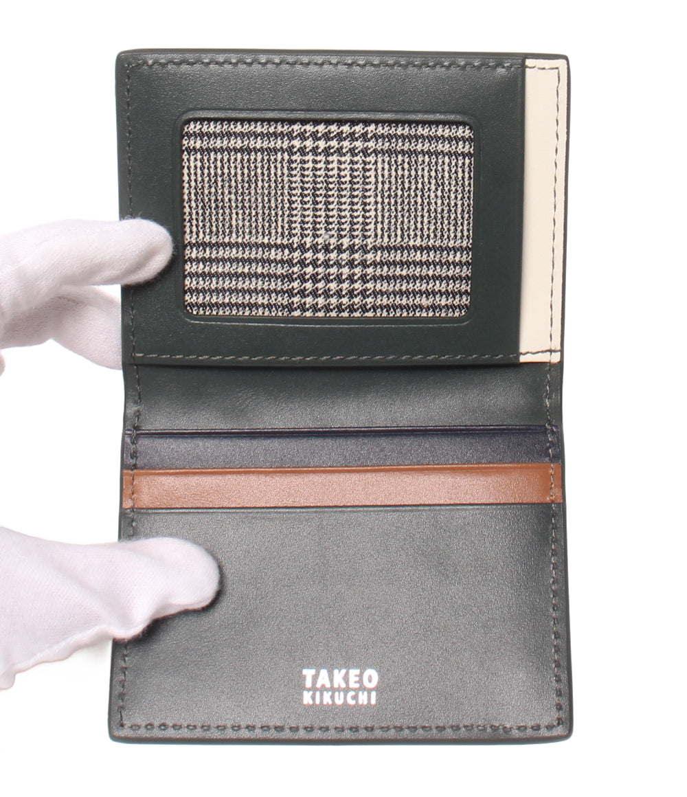 美品 TAKEO KIKUCHI カードケース パスケース メンズ タケオキクチ