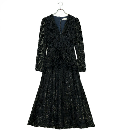 美品 self-portrait 長袖ワンピース レオパード レディース SIZE UK6 (S) セルフ ポートレイト