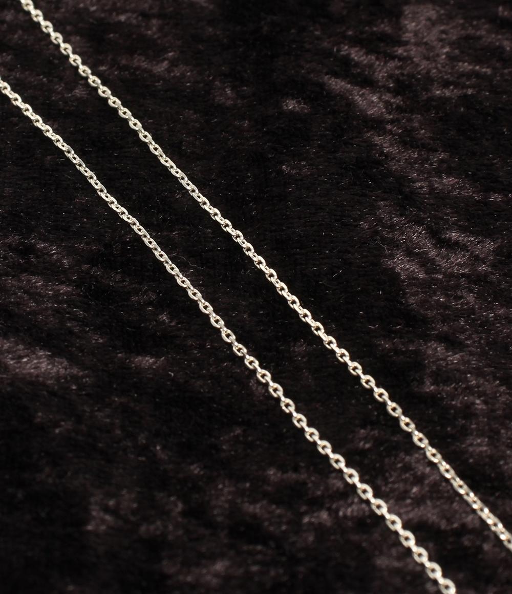 美品 ヨンドシー ネックレス SV ピンクトルマリン ホワイトトルマリン ハートモチーフ レディース 4℃