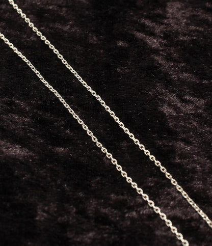 美品 ヨンドシー ネックレス SV ピンクトルマリン ホワイトトルマリン ハートモチーフ レディース 4℃