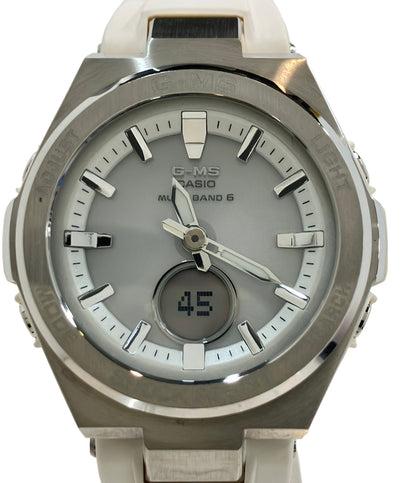 CASIO 腕時計 G-ms Baby-G ソーラー シルバー MSG-W200 レディース カシオ