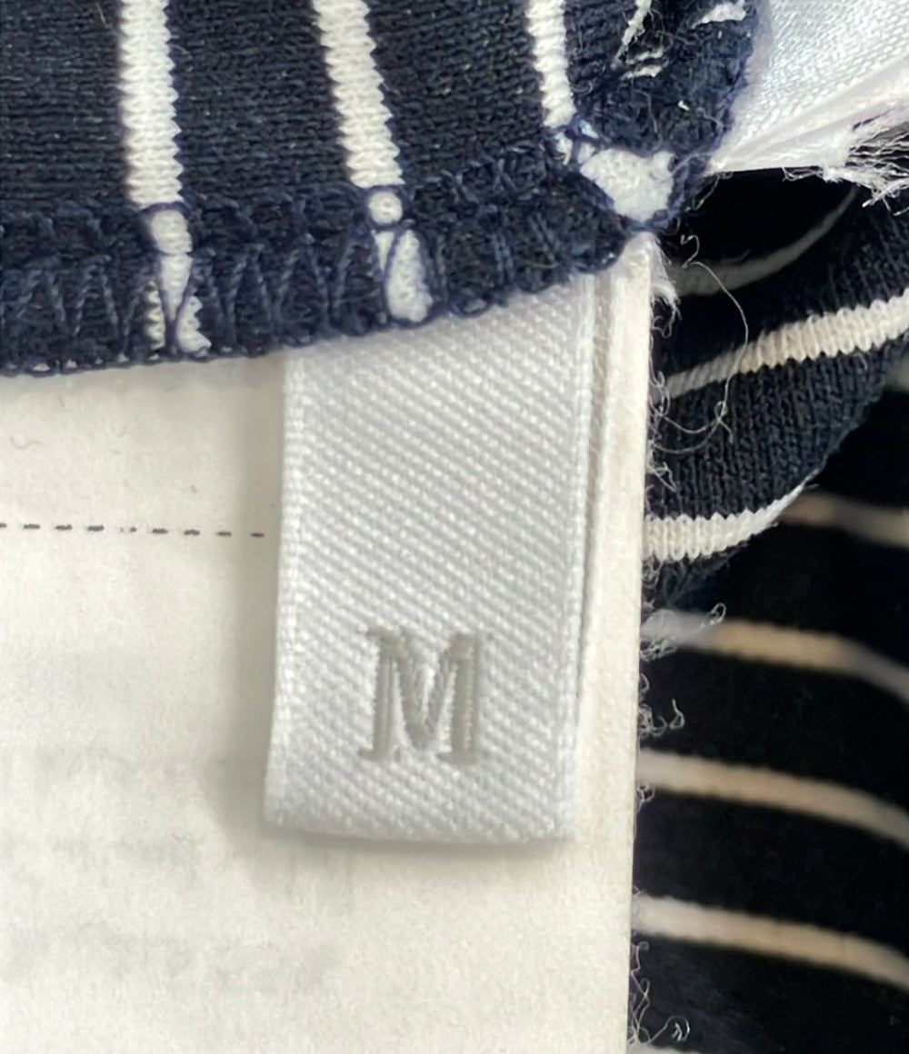 美品 Miu Miu 半袖 ボーダー柄 Tシャツ MJN013 レディース SIZE M ミュウ ミュウ