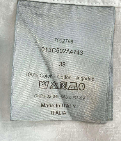 Christian Dior 長袖シャツ  コットン オブリーク 総柄 トップス 013C502A4743 メンズ SIZE 38 (M) クリスチャンディオール