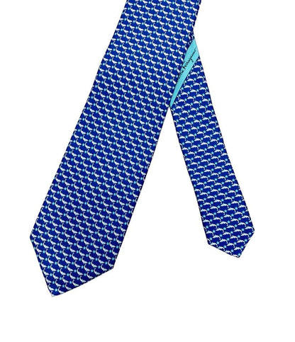 Salvatore Ferragamo ネクタイ イルカ柄 メンズ サルヴァトーレフェラガモ