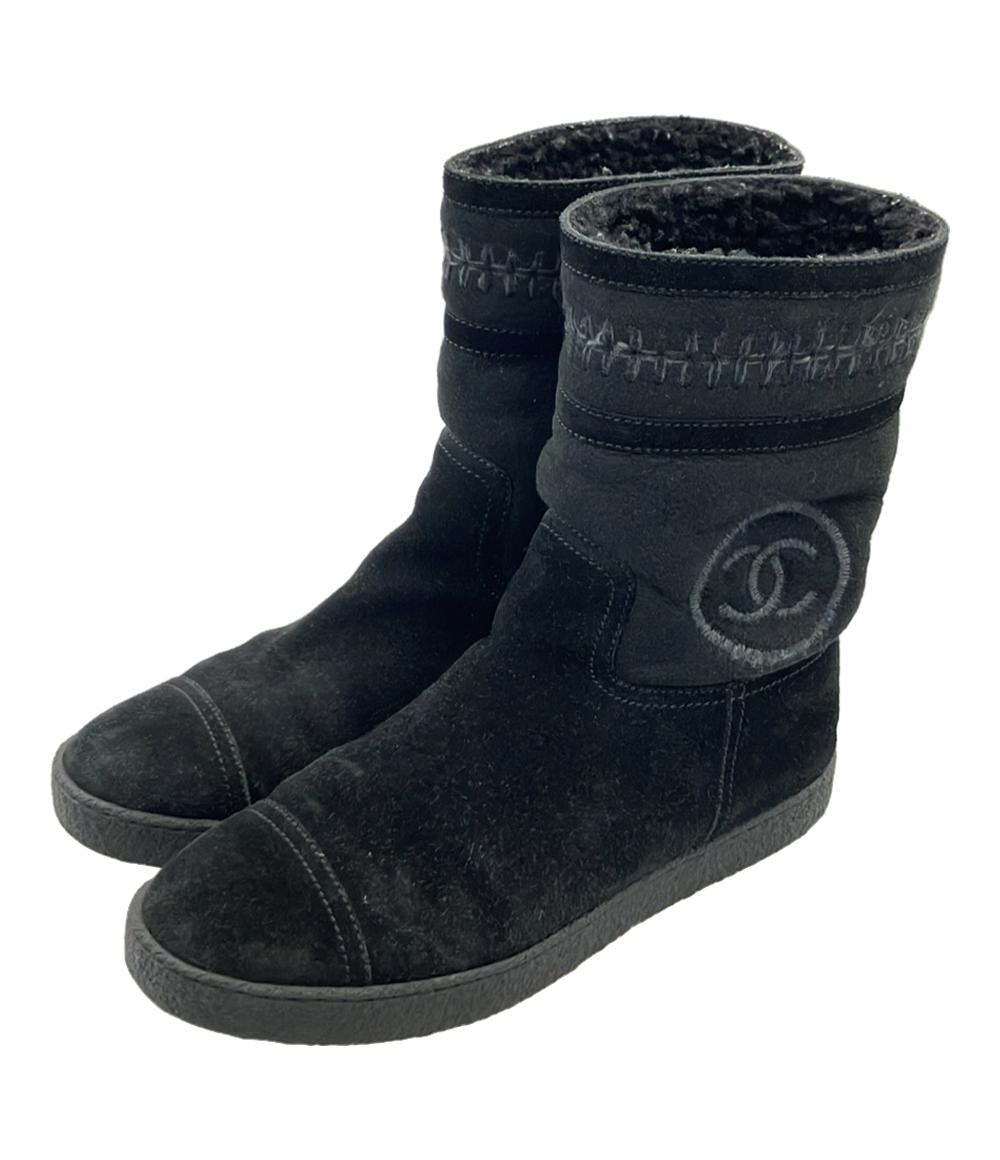 シャネル ムートンブーツ レディース SIZE 39 (XL) CHANEL