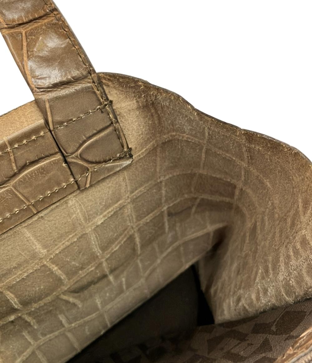 フルラ ハンドバッグ レザー クロコ型押し レディース Furla