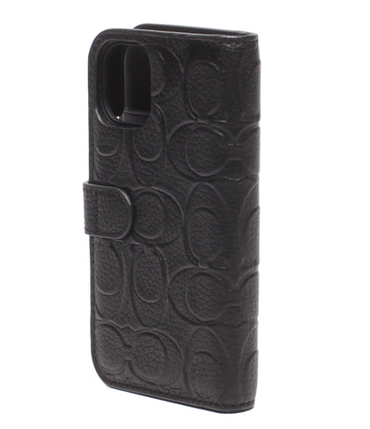 美品 COACH iPhoneケース iPhone 13 mini用 手帳型 シグネチャー R21C056K レディース メンズ コーチ
