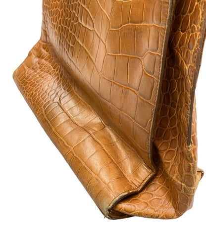 訳あり フルラ トートバッグ ハンドバッグ クロコ型押し レディース Furla