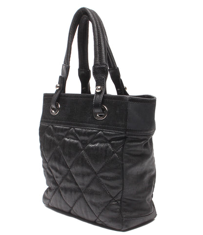 訳あり CHANEL トートバッグ シルバー金具 パリビアッツトートPM 11番台 レディース シャネル