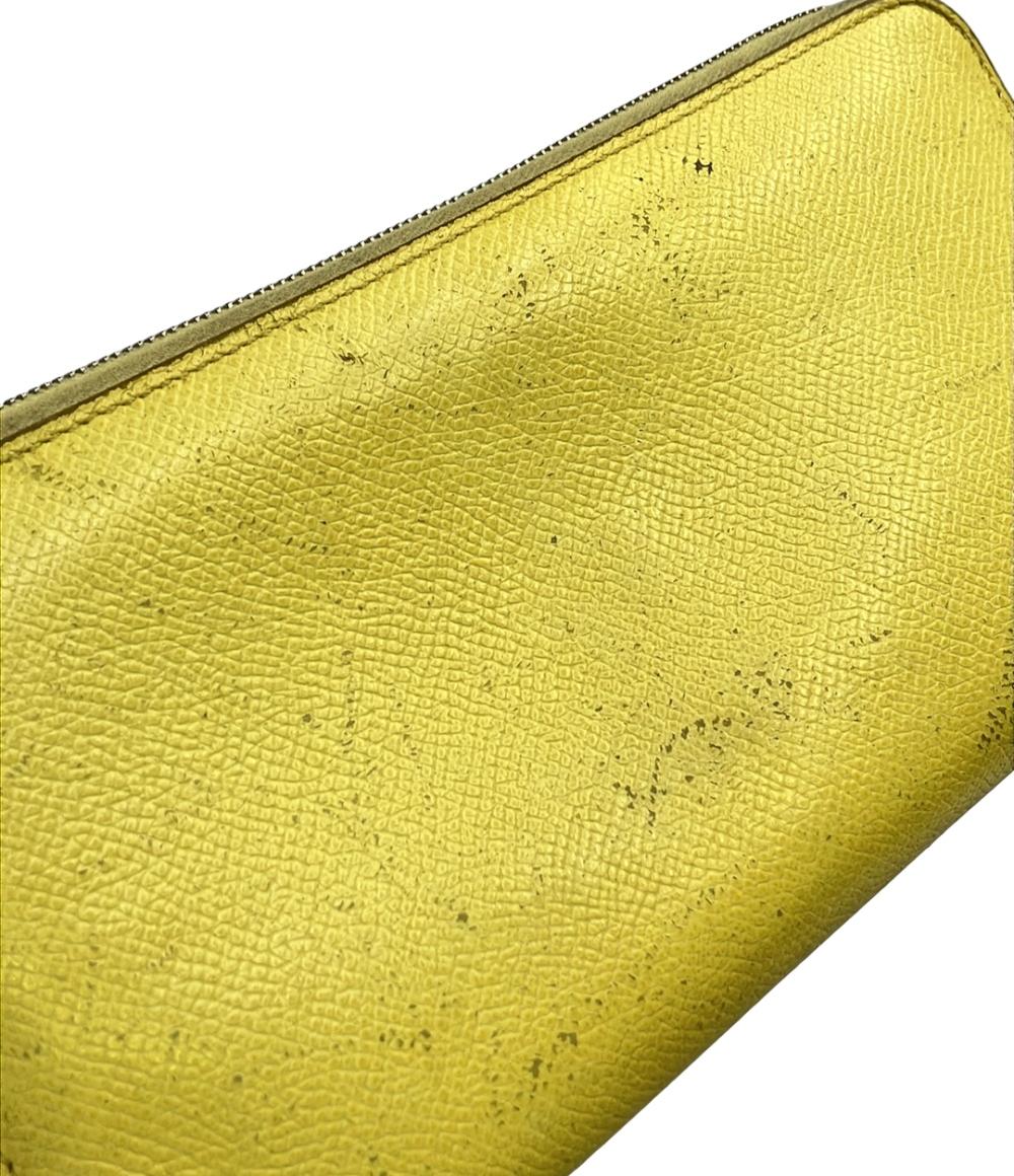 HERMES ラウンドファスナー長財布 T刻印 シルバー金具 アザップ シルクイン レディース エルメス