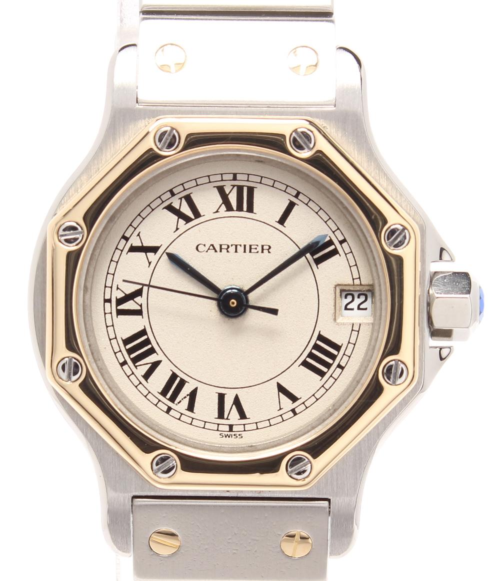 Cartier 腕時計 サントス オクタゴン SM 187903 レディース カルティエ