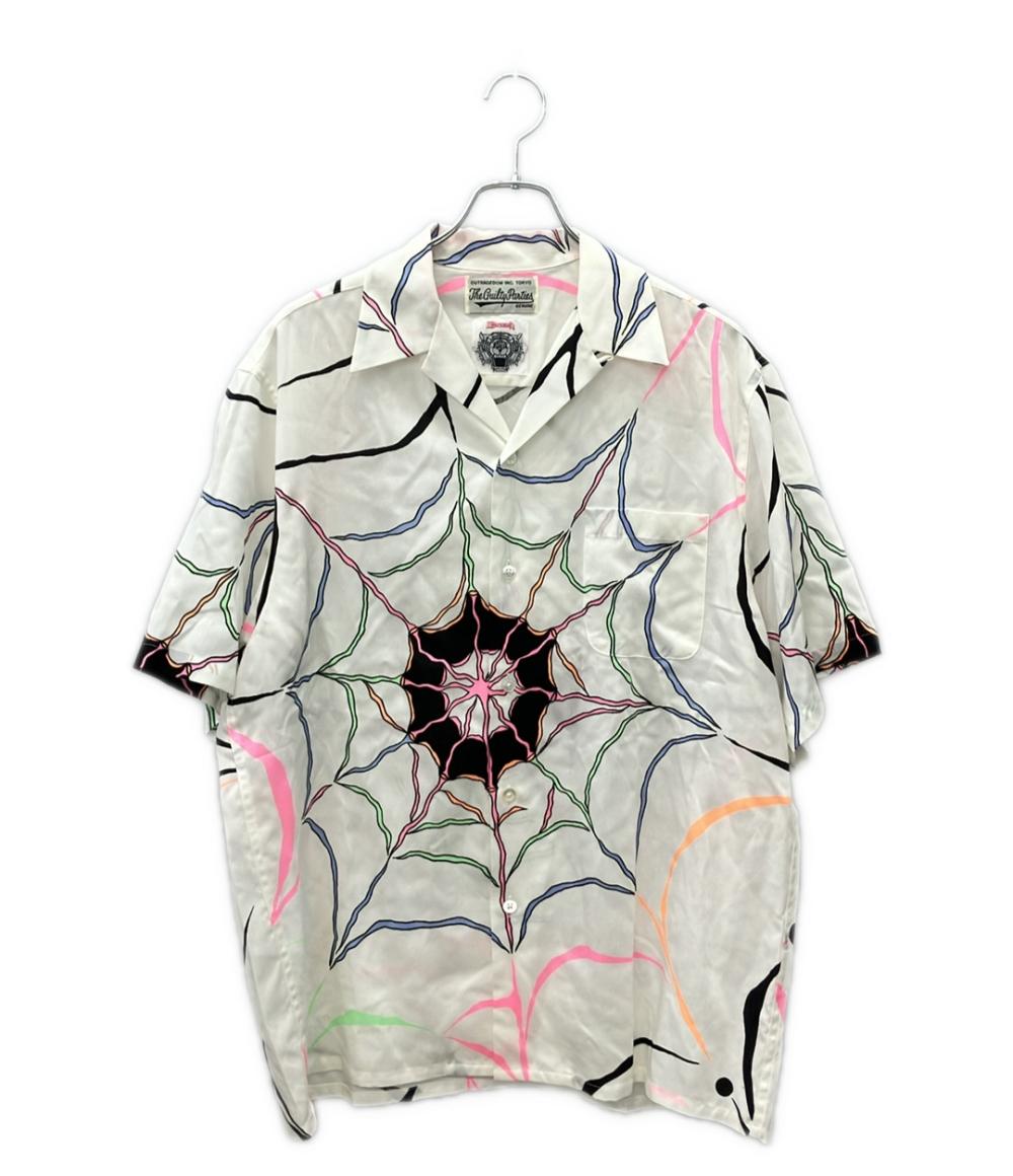 美品 WACKO MARIA WOLF'S HEAD 半袖シャツ メンズ SIZE M ワコマリア ウルフズヘッド