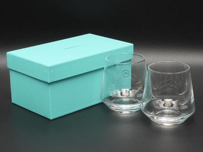 美品 ティファニー グラス タンブラー 2点セット ペア 1837 TIFFANY&Co.