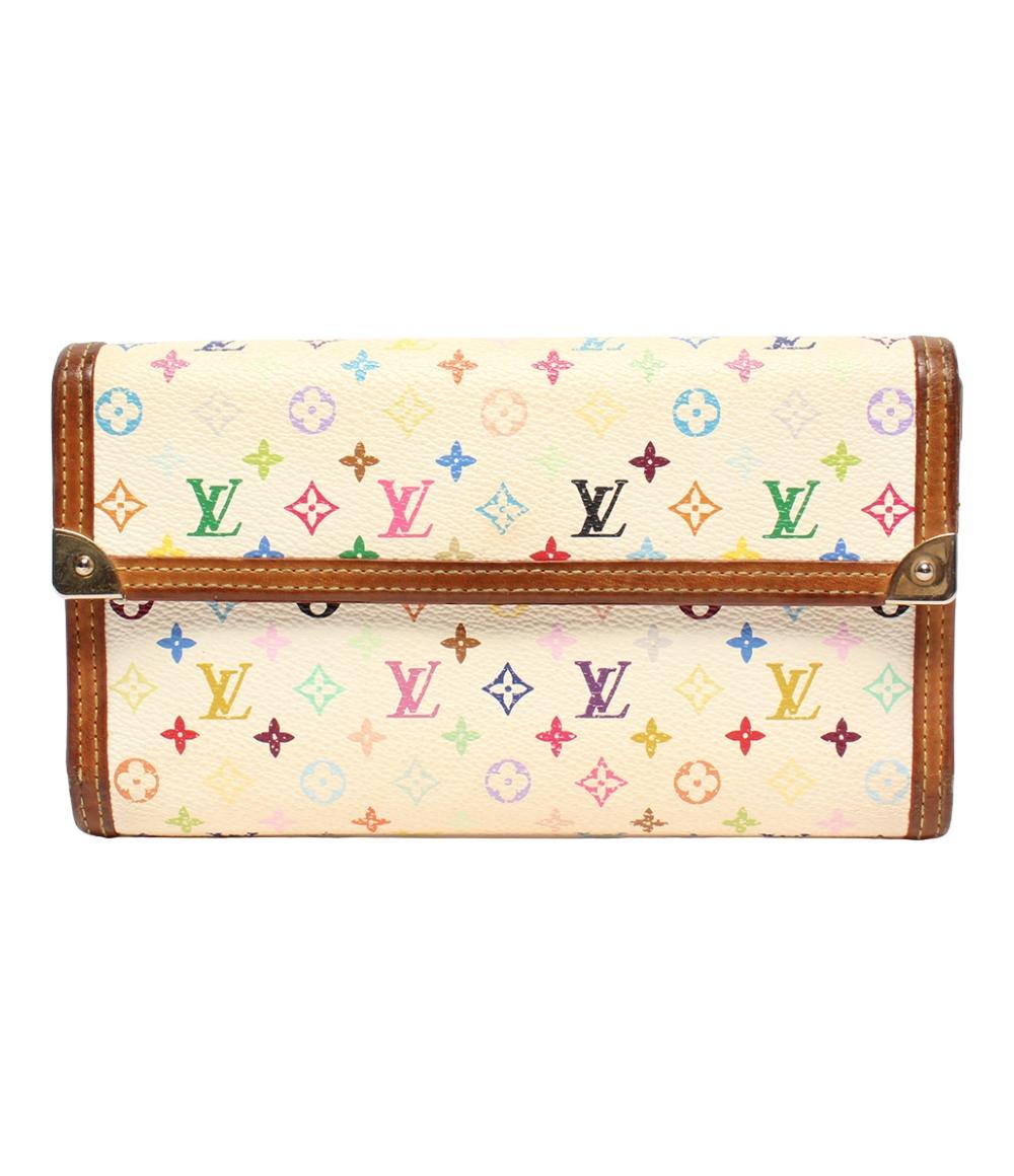 ルイ・ヴィトン 三つ折り長財布 ポルトトレゾール インターナショナル マルチカラー M92659 レディース LOUIS VUITTON